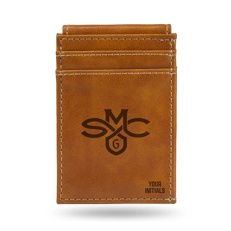 Brown Saint Mary's Gaels Personalized Front Pocket Wallet