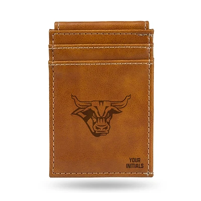 Brown Minnesota State Mavericks Personalized Front Pocket Wallet