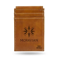 Brown Moravian Greyhounds Personalized Front Pocket Wallet