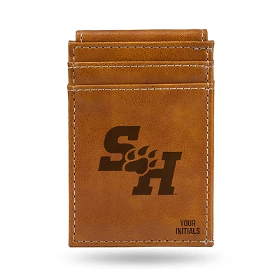 Brown Sam Houston State Bearkats Personalized Front Pocket Wallet