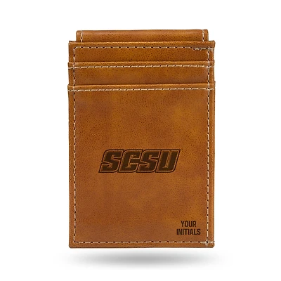 Brown Southern Connecticut State Owls Personalized Front Pocket Wallet