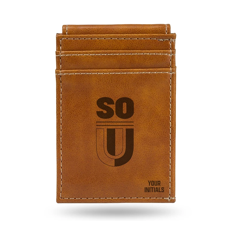 Brown Southern Oregon Raiders Personalized Front Pocket Wallet