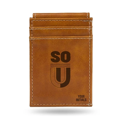 Brown Southern Oregon Raiders Personalized Front Pocket Wallet