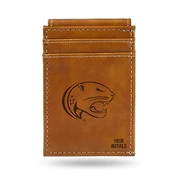 Brown South Alabama Jaguars Personalized Front Pocket Wallet