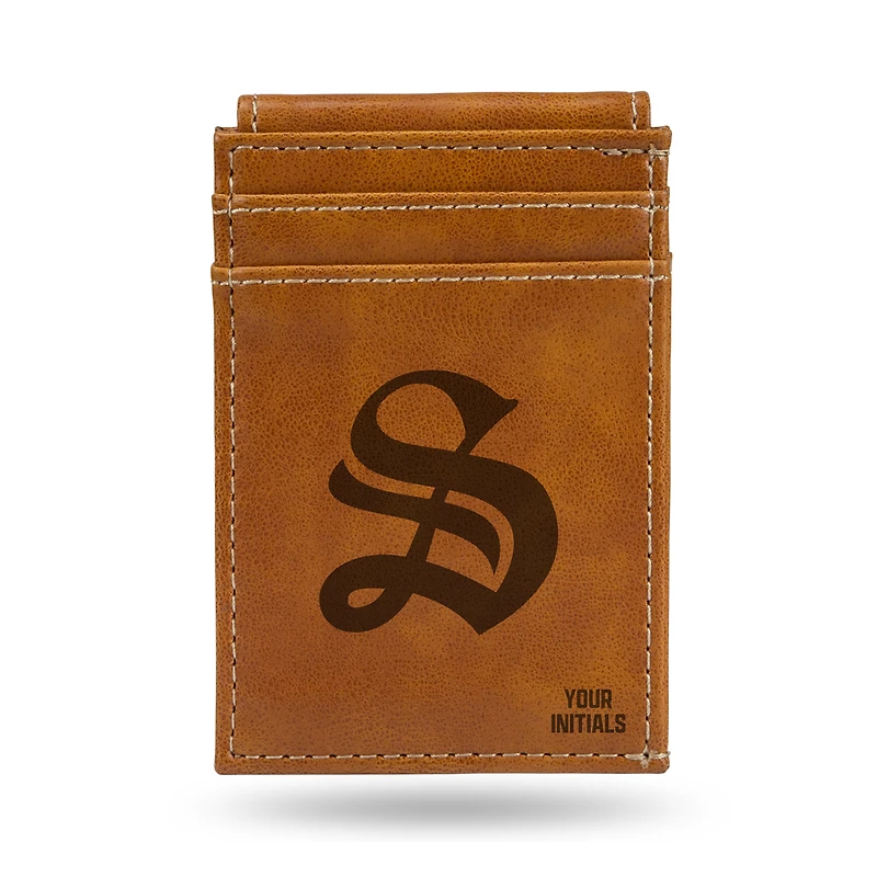 Brown Sewanee Tigers Personalized Front Pocket Wallet