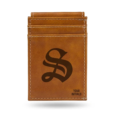 Brown Sewanee Tigers Personalized Front Pocket Wallet