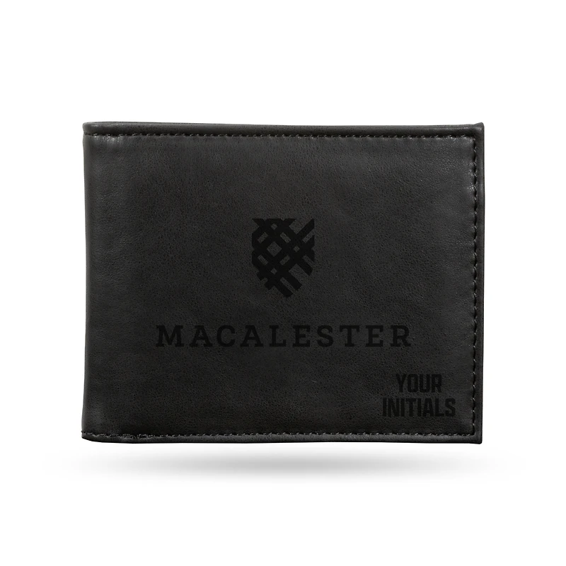 Black Macalester Scots Personalized Billfold Wallet