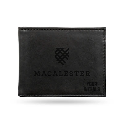 Black Macalester Scots Personalized Billfold Wallet