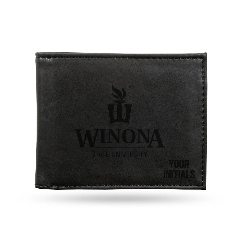 Winona State Warriors Personalized Billfold Wallet