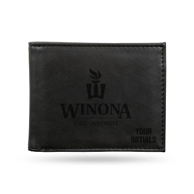 Winona State Warriors Personalized Billfold Wallet