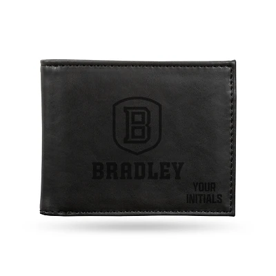 Bradley Braves Personalized Billfold Wallet