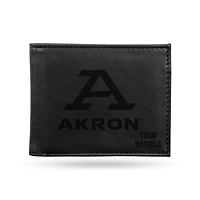 Black Akron Zips Personalized Billfold Wallet
