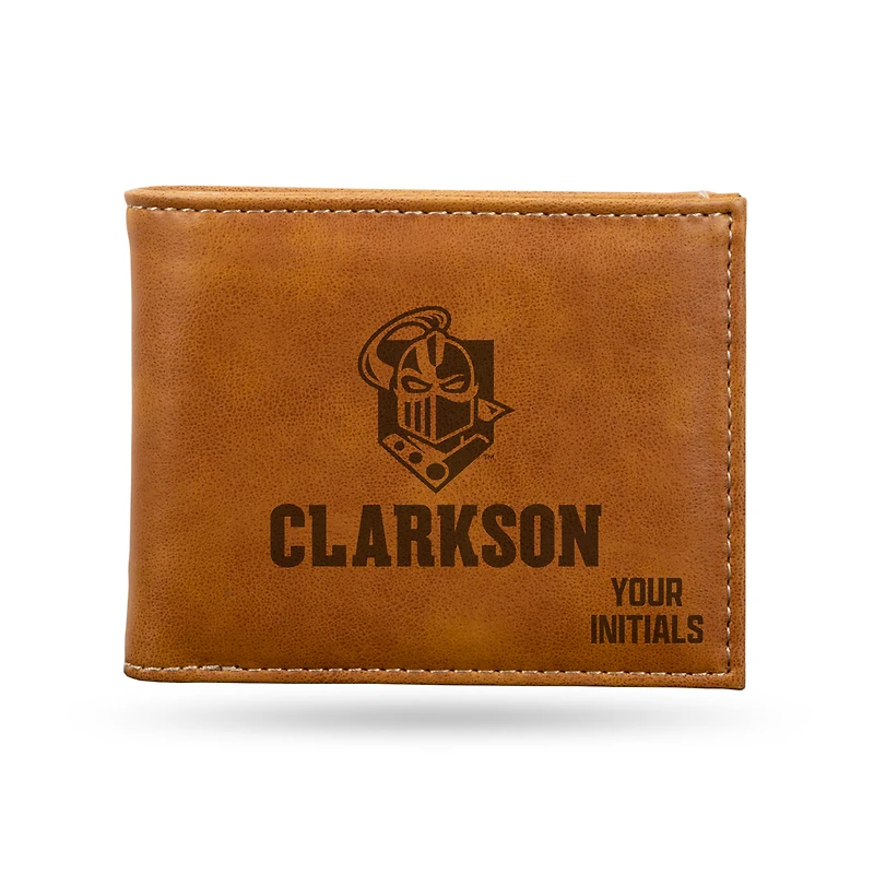 Brown Clarkson Golden Knights Personalized Billfold Wallet