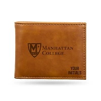 Brown Manhattan Jaspers Personalized Billfold Wallet