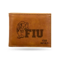 Brown FIU Panthers Personalized Billfold Wallet