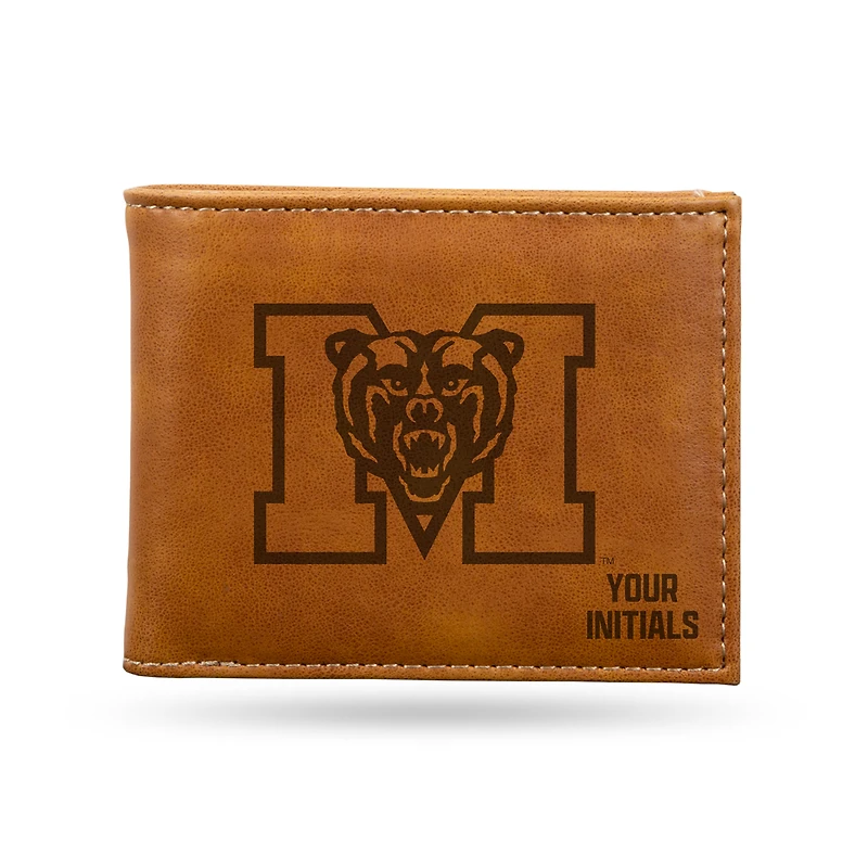 Brown Mercer Bears Personalized Billfold Wallet