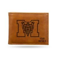 Brown Mercer Bears Personalized Billfold Wallet