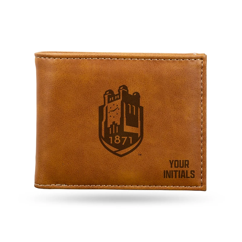 Brown SUNY Geneseo Knights Personalized Billfold Wallet
