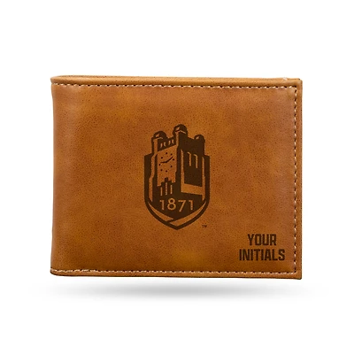 Brown SUNY Geneseo Knights Personalized Billfold Wallet