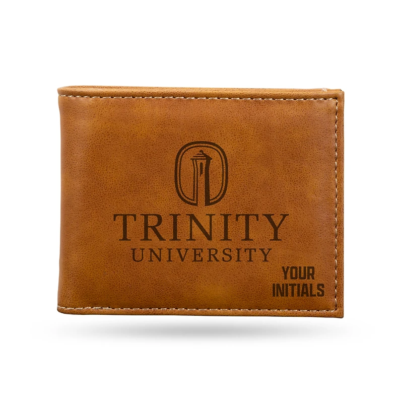 Brown Trinity Tigers Personalized Billfold Wallet
