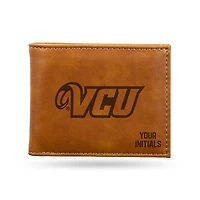 Brown VCU Rams Personalized Billfold Wallet