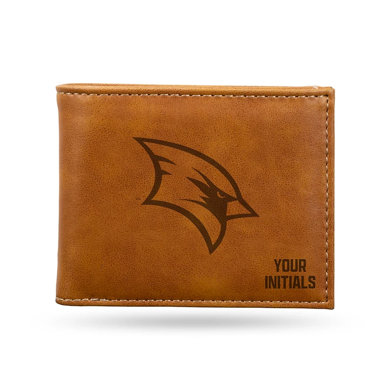 Brown Saginaw Valley State Cardinals Personalized Billfold Wallet