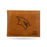 Brown Saginaw Valley State Cardinals Personalized Billfold Wallet