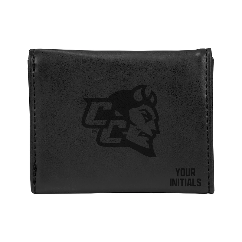 Central Connecticut State Blue Devils Personalized Trifold Wallet