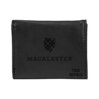Black Macalester Scots Personalized Trifold Wallet