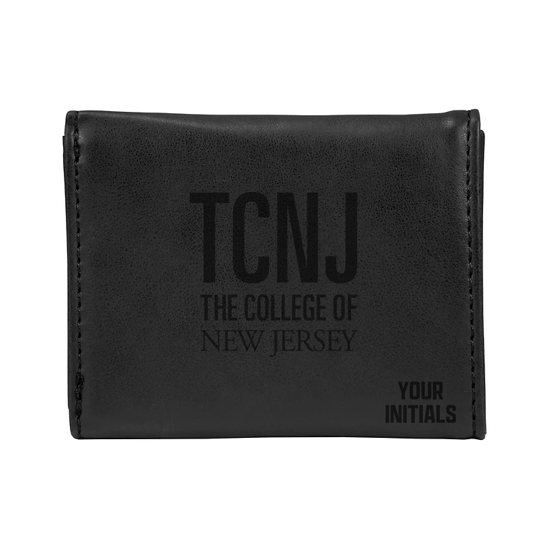 College of New Jersey Lions Personalized Trifold Wallet
