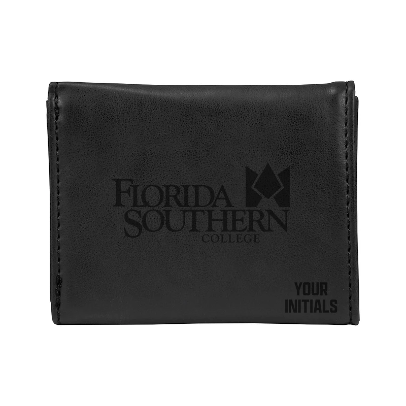 Black Florida Southern Mocs Personalized Trifold Wallet