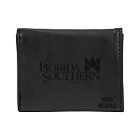 Black Florida Southern Mocs Personalized Trifold Wallet