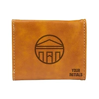 Brown Longwood Lancers Personalized Trifold Wallet