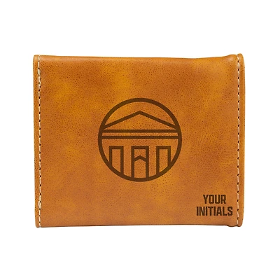 Brown Longwood Lancers Personalized Trifold Wallet