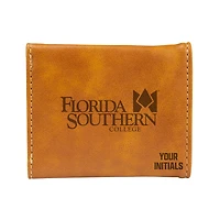 Brown Florida Southern Mocs Personalized Trifold Wallet