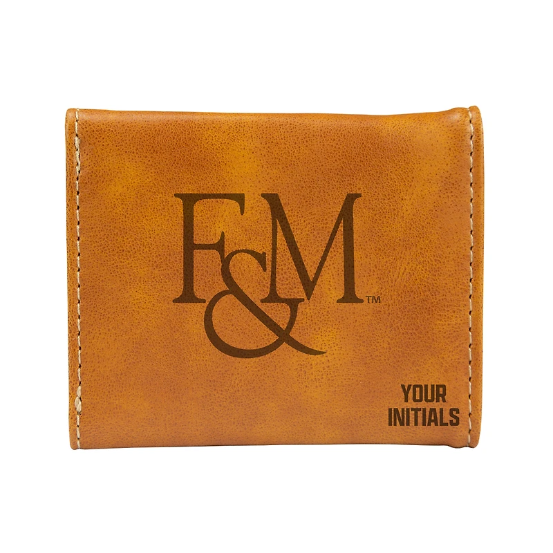 Brown Franklin & Marshall Diplomats Personalized Trifold Wallet