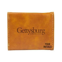 Brown Gettysburg Bullets Personalized Trifold Wallet