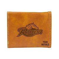 Brown Rider Broncs Personalized Trifold Wallet