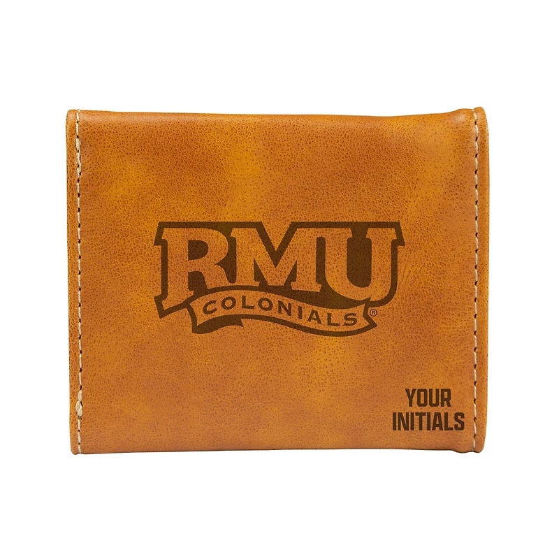 Brown Robert Morris Colonials Personalized Trifold Wallet