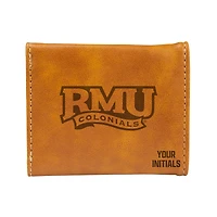 Brown Robert Morris Colonials Personalized Trifold Wallet