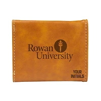Brown Rowan Profs Personalized Trifold Wallet