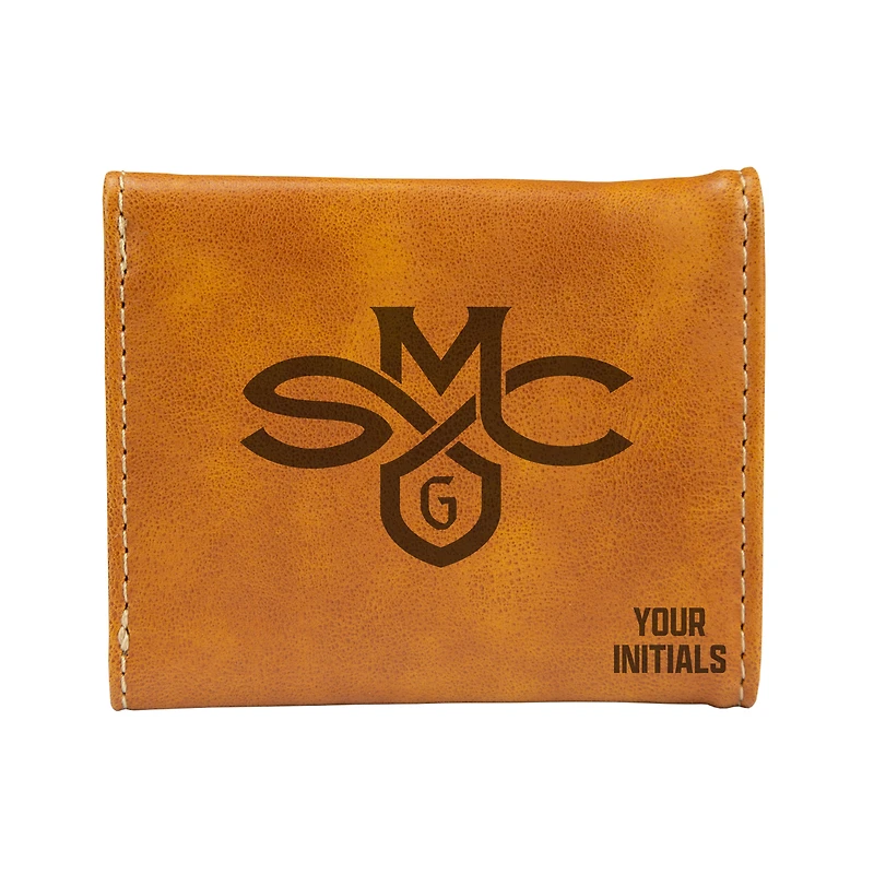 Brown Saint Mary's Gaels Personalized Trifold Wallet