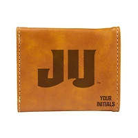Brown JU Dolphins Personalized Trifold Wallet