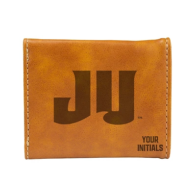 Brown JU Dolphins Personalized Trifold Wallet