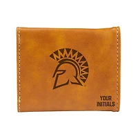 Brown San Jose State Spartans Personalized Trifold Wallet