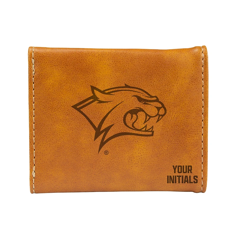 Brown New Hampshire Wildcats Personalized Trifold Wallet