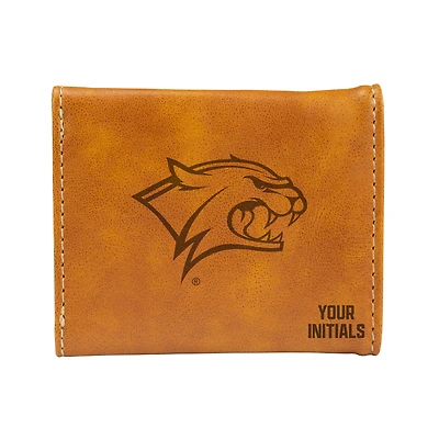 Brown New Hampshire Wildcats Personalized Trifold Wallet