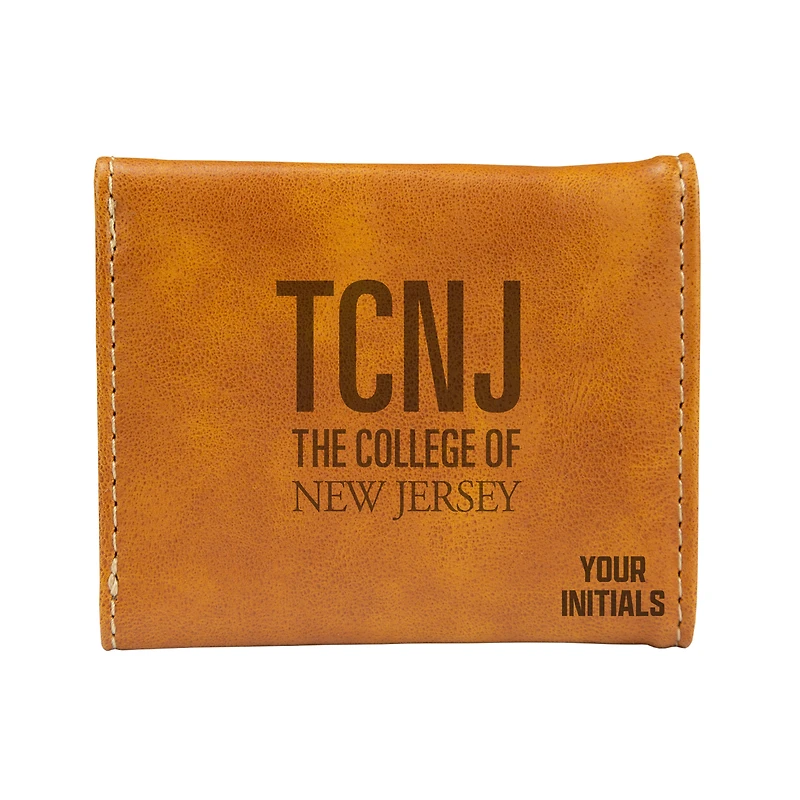 Brown College of New Jersey Lions Personalized Trifold Wallet