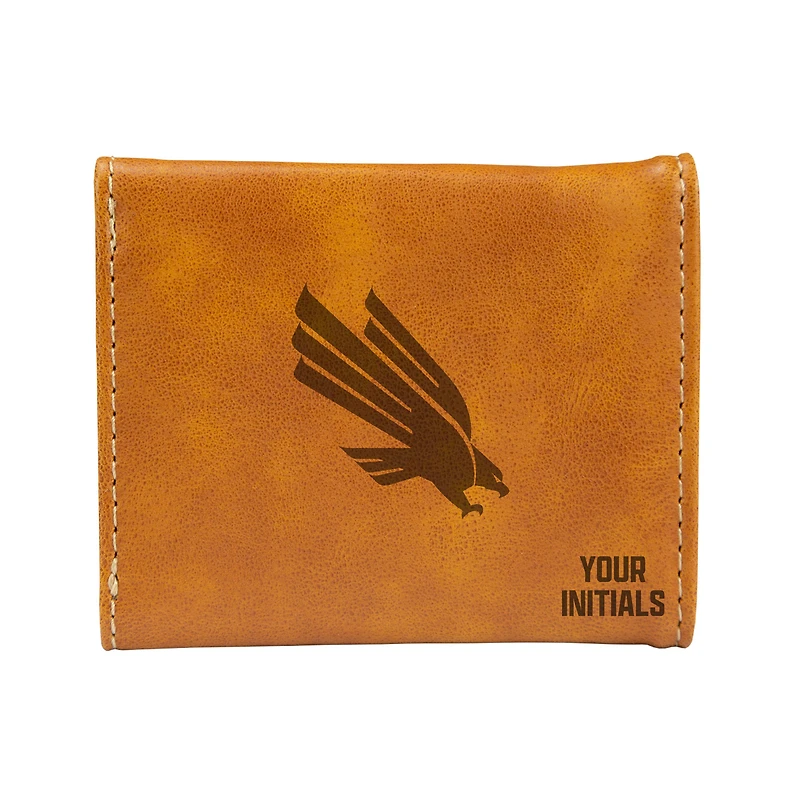Brown North Texas Mean Green Personalized Trifold Wallet