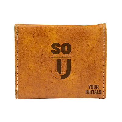 Brown Southern Oregon Raiders Personalized Trifold Wallet